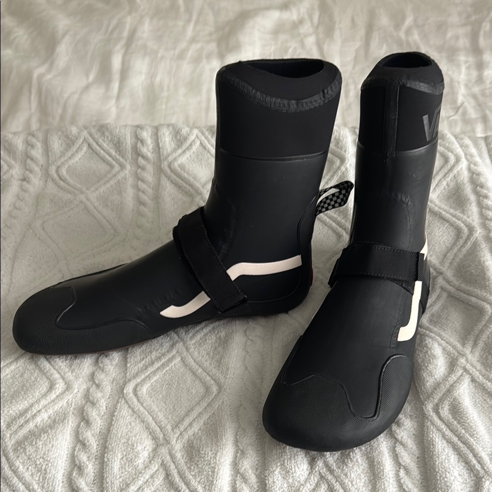 Vans Black and White Surf Booties